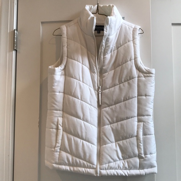 Maxwell studio white puffer vest - Picture 2 of 3